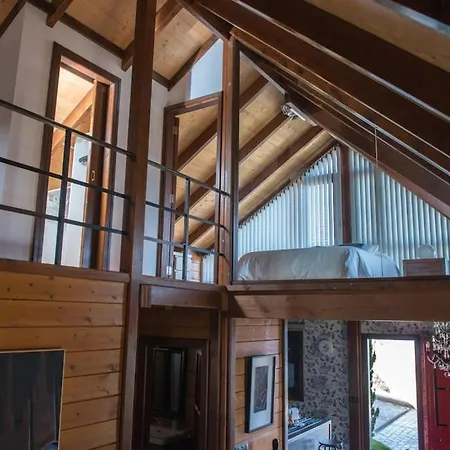 別荘 Acogedora Casa De Madera Con Piscina