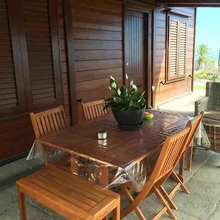 Ferienhaus Acogedora Casa De Madera Con Piscina Güimar